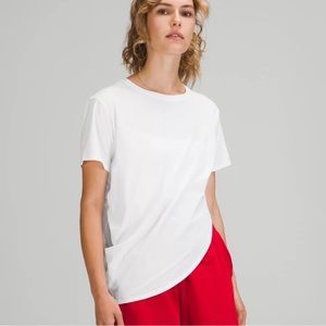 Lululemon asymmetrical white T-shirt